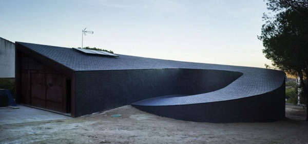 špirálová architektúra Subarquitectura špirálovitý dizajn domu od Subarquitectura