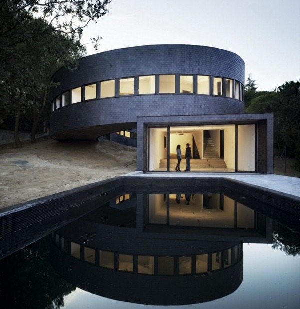 špirálová architektúra Subarquitectura špirálovitý dizajn domu od Subarquitectura