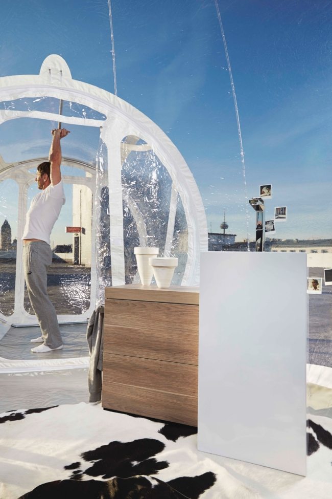 moderný dekor mobilnej kúpeľňovej bubliny moderné zariadenie mobilného kúpeľňového bublinového dizajnu