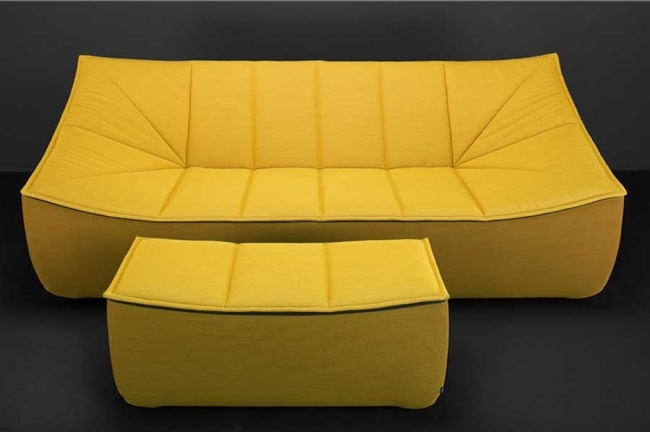 žltý gauč bahir dizajn nábytku do obývačky od jörga bonera