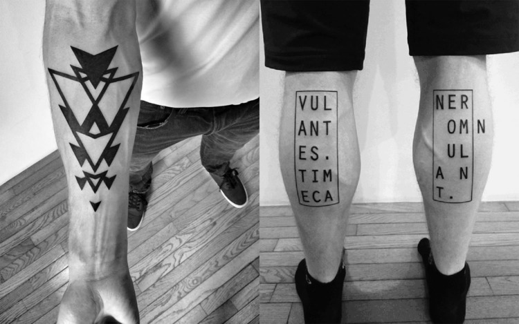 blackwork-tattoo-nápady-tipy-význam-tetovanie-lýtko-predlaktie