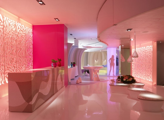 futuristický minimalistický interiér futuristický minimalistický interiér