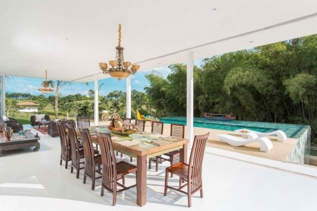 jedálenský kút mimo pokojného výhľadu si vychutnajte prírodu jedálenský kút mimo prírodné materiály nápady dekorácie