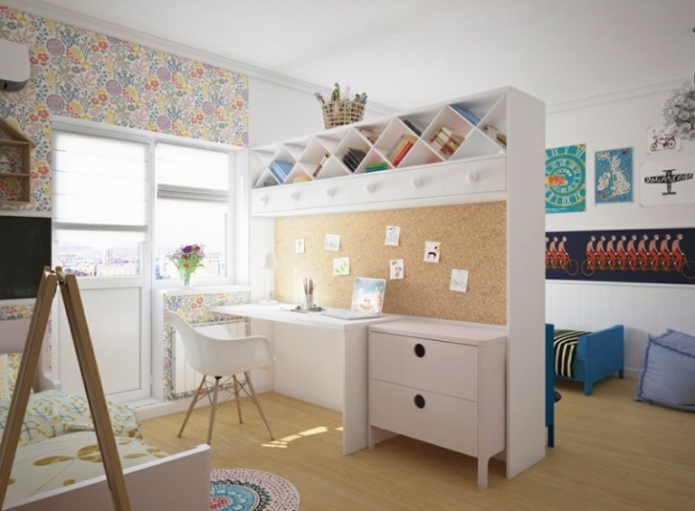 Správne-dizajn-domáca kancelária-nástenné police