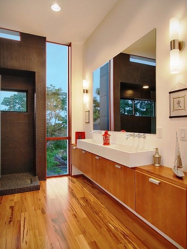 Štvorcová umývadlo na dosku z keramiky, drevená spodná skrinka dvojumývadlový dizajn-biela-keramická-štvorcová-nástenná-batéria