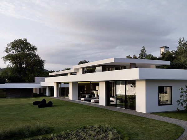 fasáda v modernom dizajne Fasáda pobrežného domu - moderná architektúra