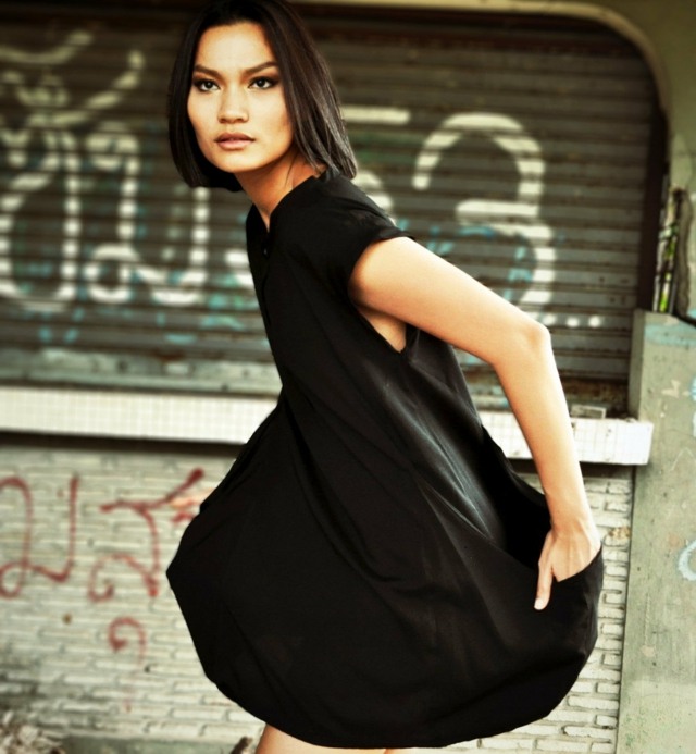 Široké šaty sú moderné a veľmi atraktívne, najmä v čiernej farbe trend šaty široké ležérne moderné elegantné