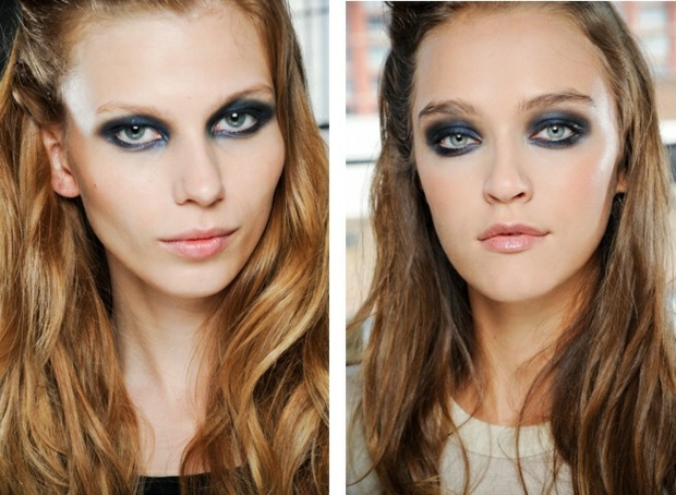 modré oči zdôrazňujú skvelé nápady líčenia