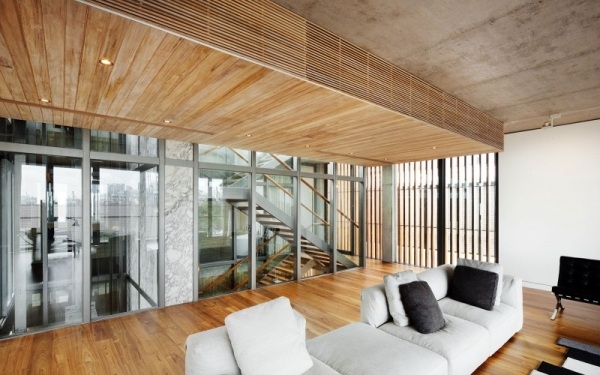 moderný architekt domov od Mikuláša horí obývačka