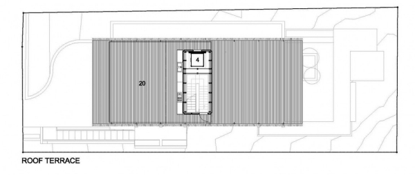moderný dom od Mikuláša horí strešná terasa