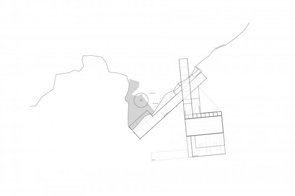 Moderný architektonický plán hausbótu Moderný dizajnový plán architektúry hausbótu