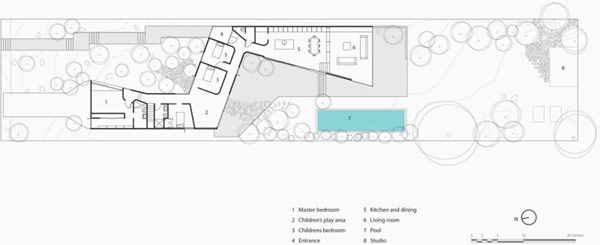 moderný rodinný dom s elegantným dizajnom architektúry