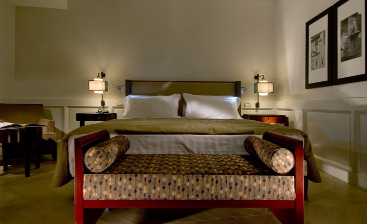 Interiérový dizajn Hotel St George spálňa Interiérový dizajn spálne hotela St George