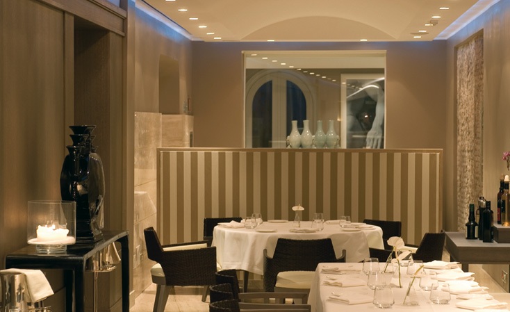 Interiérový dizajn Hotel St George jedáleň Interiérový dizajn jedálne hotela St George