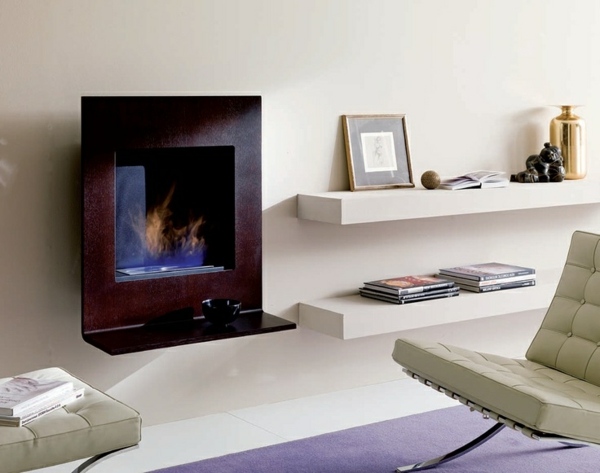 Poličky na koberce fotografujú kožené kreslá