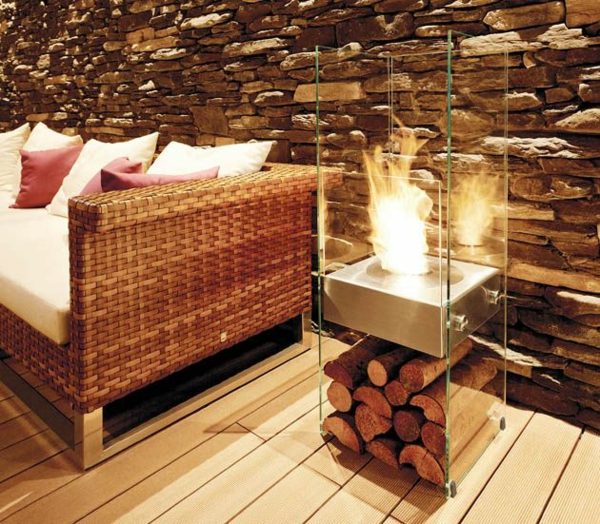 Krb dekoratívna hodnota stena z prírodného kameňa drevená podlaha