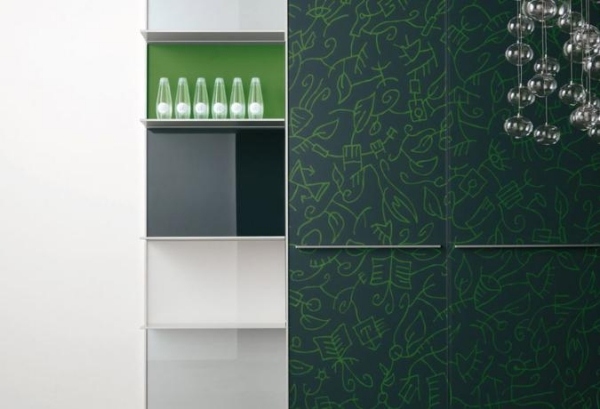 sklenené kuchynské fronty fóliové kuchynské linky valcucine