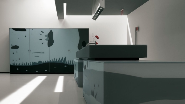 čelá kuchynskej skrinky dekoračné fólie valcucine