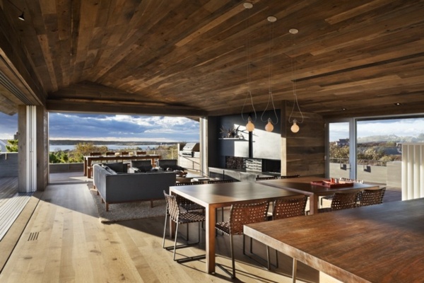 Otvorený dizajn obývačky Obývacia izba v dome Genius Loci