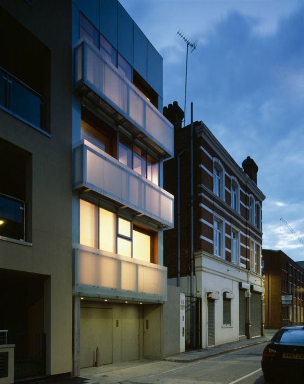 Moderná fasáda mestského domu Carl Turner Architects Moderný mestský dom-Carl-Turner-Architects-fasáda