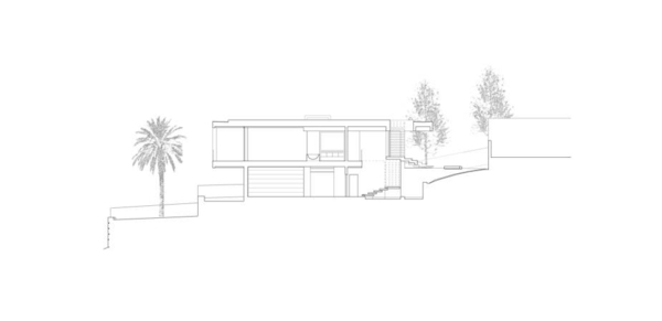 moderný dom - stavebná skica