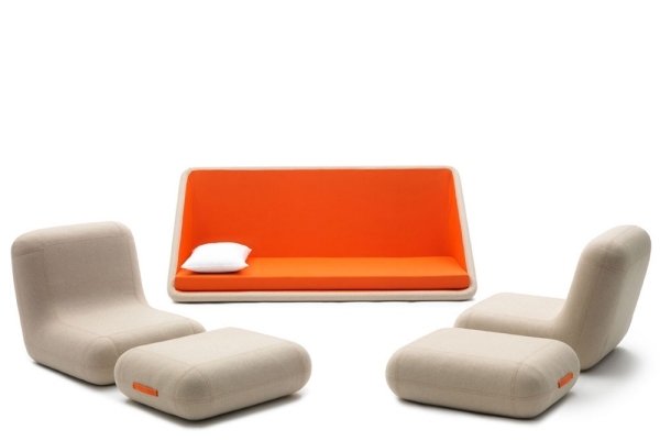 Concentre de Vie sofadesign vankúš na sedadlo do postele Matali Crasset Campeggi