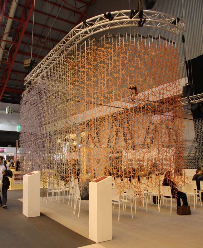 Benjamin Hubert-hromadiť rozdeľovač miestností modulárny delič produktov Londýnsky veľtrh