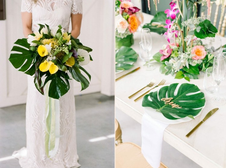 Monstera-lístok-návrh-svadba-svadba-kytica-tanier-dizajn-exotický