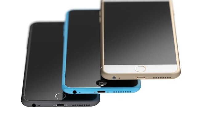 Farebná rozmanitosť od iPhone 6 iphone 6 tri obrazovky zobrazujú farby