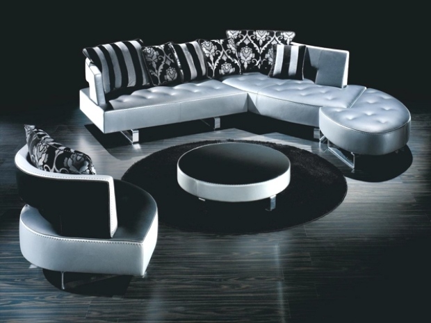 Moderný vzorovaný vankúš na pohovku-futuristický dizajn pohovky Modulová-sedacia súprava-ultramoderná-srdcová-sekčná-čierno-biela