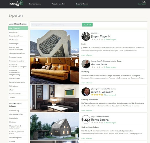 online portál na zriadenie obývačky s rodinným domom