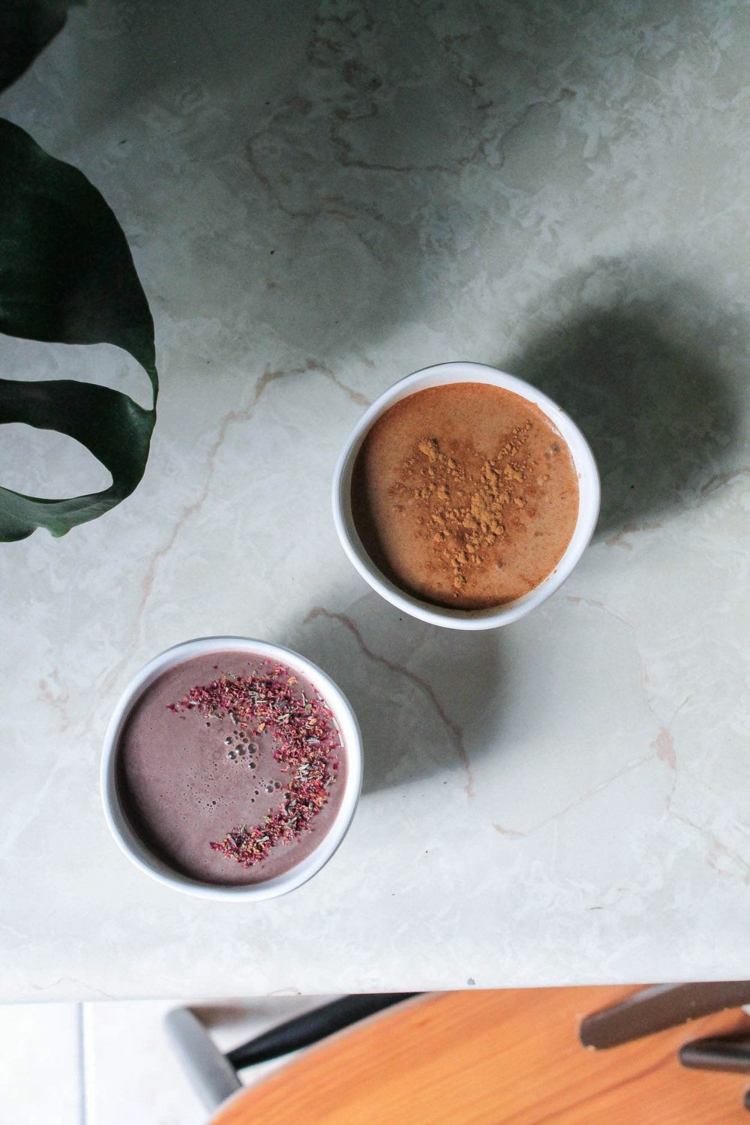 levanduľa mesiac mlieko recept ingrediencie višňa mandľové mlieko ašvaganda