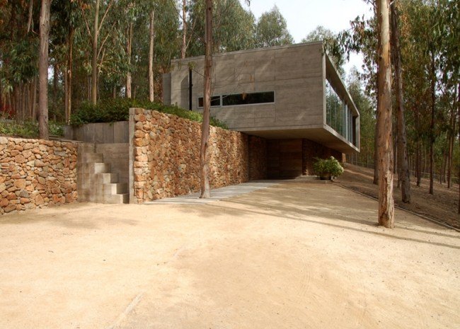 stupňovitý stavebný omnibusový dom vo svahu pedro gubbinami