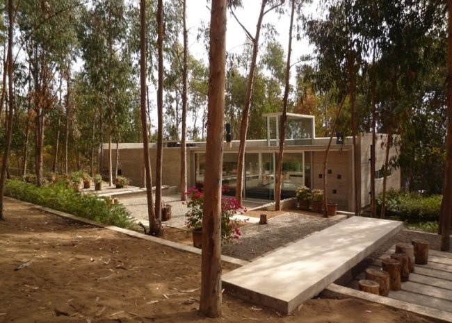 záhradný záhradný domček na svahu vo svahu od pedro gubbins