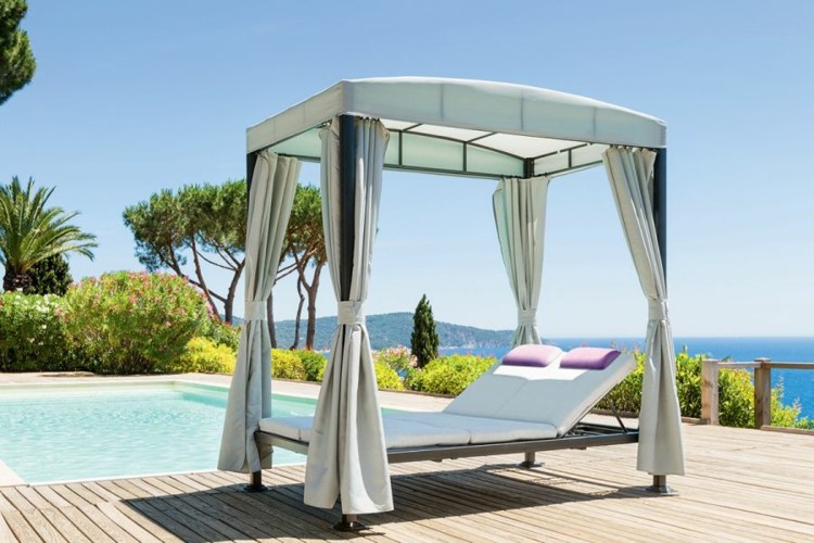 vonkajšia posteľ kúpiť tienidlo ležadlo praktické