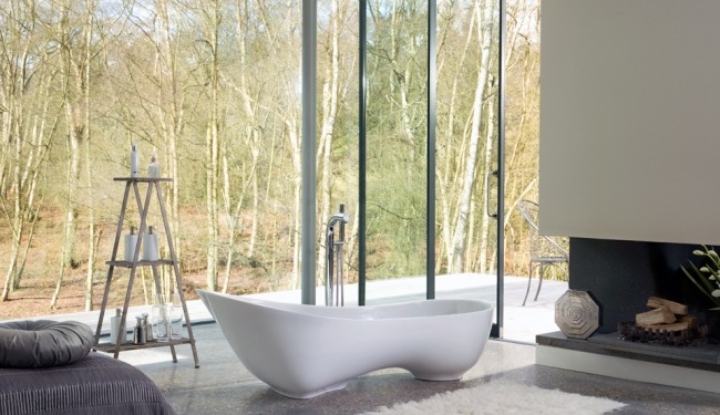 Dizajnové vaňové krivky Moderné zakrivené-konvertibilné zariadenie kúpeľne