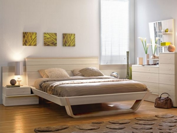 GAUTIER FRANCE posteľ design drevo shannon GAUTIER FRANCE posteľ drevený dizajn svetlý shannon