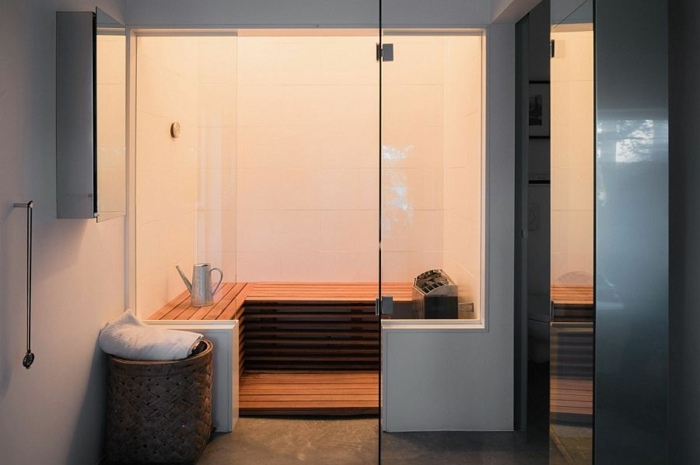 Sauna v dome v Schedene ponúka úplný relax saunový dizajnový dom Švédsko moderný luxusný relax
