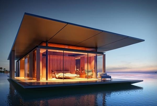 dymitr-malcew-plávajúci dom-voda-noc