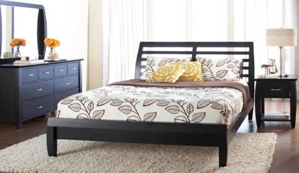 Spálňa so škandinávskym dizajnovým nábytkom