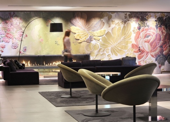 moderný elegantný štýlový interiér - lobby