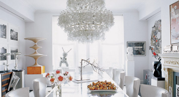 biela jedáleň - klasický dizajn