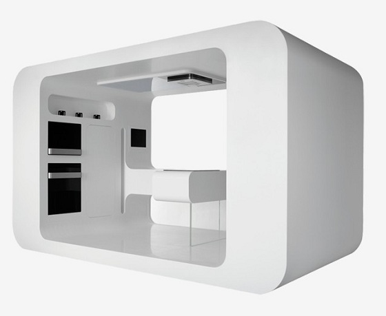 futuristický dizajn kuchyne