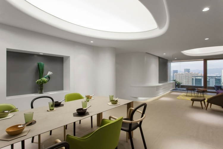 stropný dizajn osvetlenie nepriama stena výklenok sivá deco