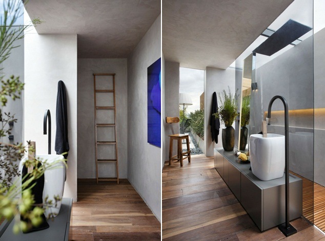 Podlahový svetlík sklenená stena sprchovací kút moderný