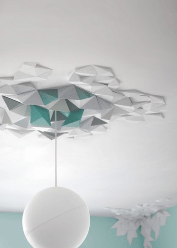 atraktívny tvar na strope atraktívna deka