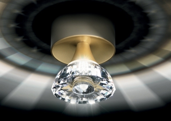 elegantné stropné svietidlo Swarovski kamene