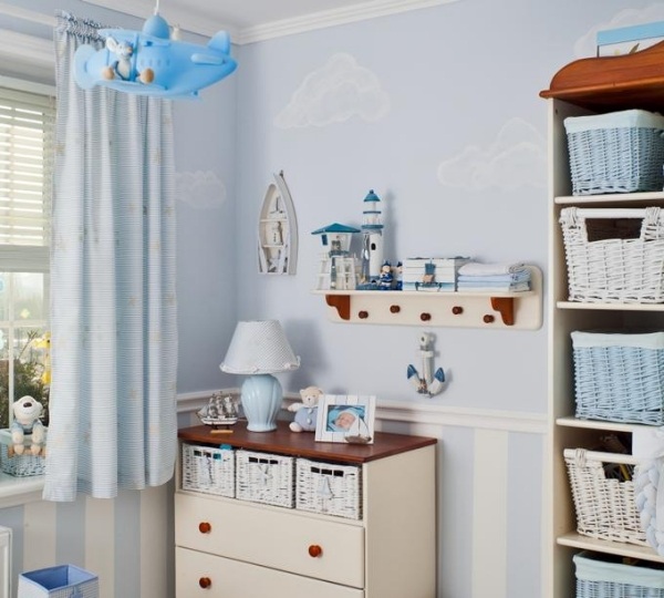 Stropné svietidlo do detskej izby s motívom mora