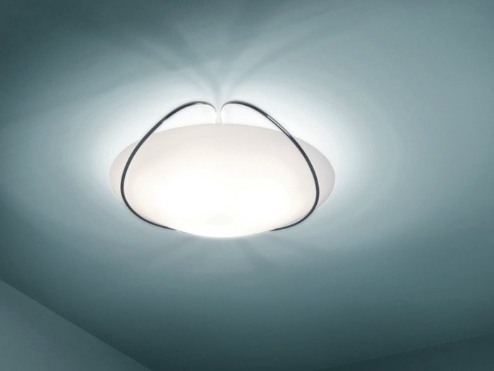 Stropné svetlá-v obývacej izbe-IRIS-ručne fúkané sklo-FontanaArte-Marco-Acerbis