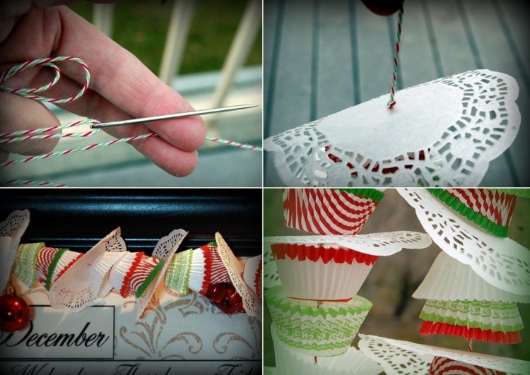 DIY veniec z foriem na muffiny a polevy na torty